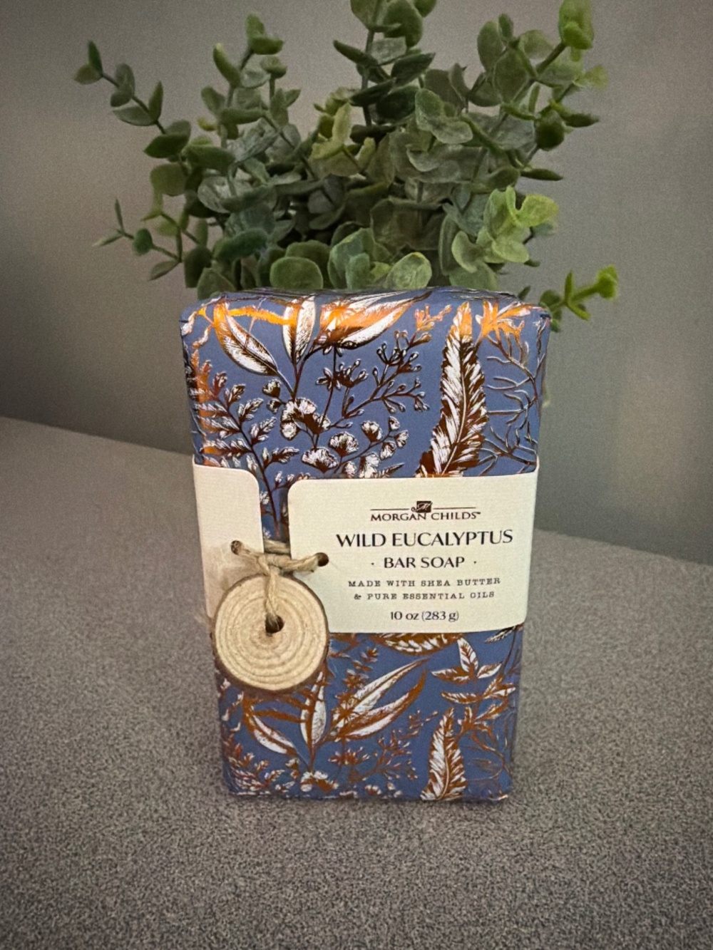 MORGAN CHILDS WILD EUCALYPTUS SHEA BUTTER PURE ESSENTIAL OILS BAR SOAP